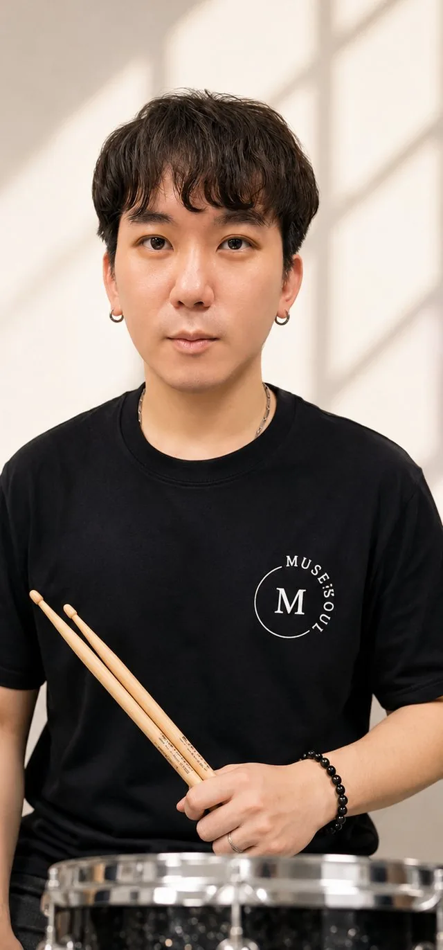 呂晨維,主修爵士鼓